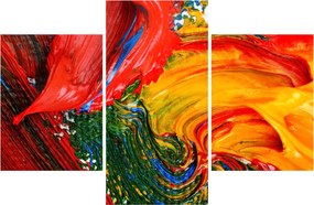 Tablou - Abstractizare albăstrire cu o perie (90x60 cm)