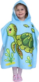 Poncho pentru copii TURTLE verde 60 x 90 cm Dimensiune: 60 x 90 cm