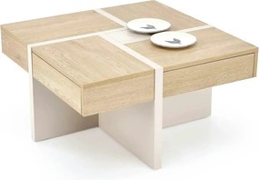 Masuta cafea SEVILLA S, stejar cremona/casmir, PAL, 80x80x43 cm