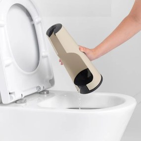 Perie pentru toaleta Brabantia ReNew 1006277, 42 cm, Design discret, Bej
