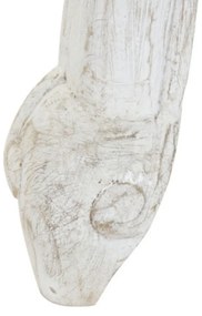 Masuta de cafea, sculptata manual, din lemn de mango, Floralis
