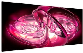 Tabloul cu fractali roz (120x50 cm)