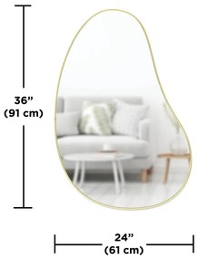 Oglindă de perete 61x92 cm Hubba Pebble – Umbra