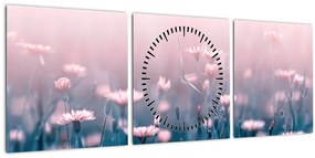 Tablou - Plante din pădure (cu ceas) (90x30 cm)