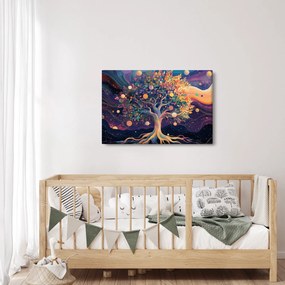 Tablou – Arbore violet plin de energie (90x60 cm)