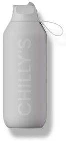 Sticlă termos Chilly's Bottles - gri granit 500ml, colecția Series 2 Flip