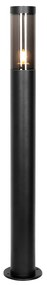 Lampă de stâlp modernă pentru exterior neagră 110 cm IP44 - Rox
