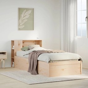 vidaXL Cadru pat fără saltea, 90x190 cm, lemn masiv de pin