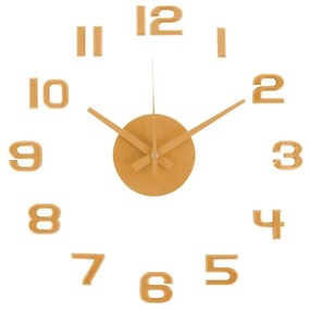 Karlsson  6001YE ceas decorativ autoadeziv galben,diametru 40 cm