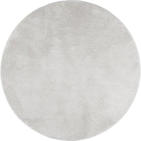 vidaXL Covor „OVIEDO”, fire scurte, gri, Ø 100 cm
