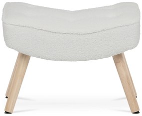 Taburet Bouclé WT2, alb