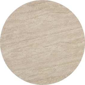 Masa rotunda de dining AMADEO cu blat ceramic 90x90 cm, bej