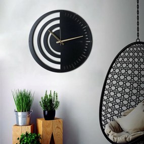 Ceas de perete Chrono Black , 50 x 50 cm