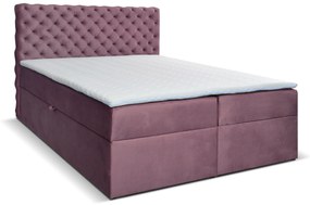 Pat matrimonial Boxspring 140 cm Orimis (roz). 1033229