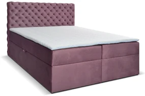 Pat matrimonial Boxspring 140 cm Orimis (roz). 1033229