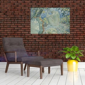 Tablou - Frederick Carl Frieseke, On the Bank, reproducere (90x60 cm)