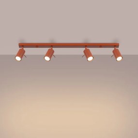 Spot Sollux SL.1510 RING 4xGU10/10W/230V roșu