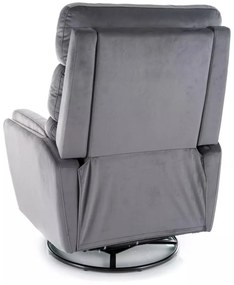 Fotoliu recliner Argos velvet gri Blu14