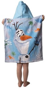 Poncho pentru copii albastru din frotir Frozen 2 – Jerry Fabrics
