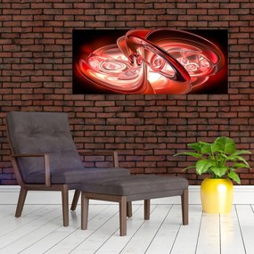 Tabloul - forme roșii (120x50 cm)
