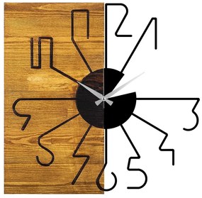 Ceas de perete 58 cm 1xAA lemn/metal