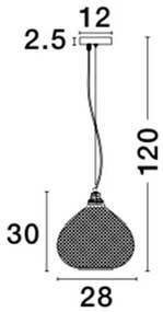 Lustra / Pendul design modern 28cm Boho NVL-8040201