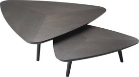 Set 2 masute de cafea din lemn design elegant LUX Lauren 113839 HZ