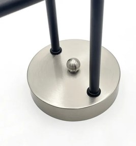 Brilagi - Lustra aplicată MALIVA 4xE14/15W/230V crom mat/fumuriu