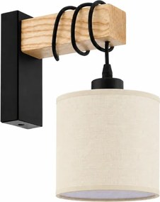 BRILAGI - Aplica de perete NUBILA 1xE27/60W/230V maro/negru/crem