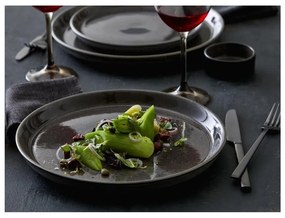 Farfurie gri închis din gresie ø 27 cm Gastro Grey/Grey – Bitz