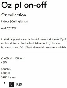 Lustra / Plafoniera LED design modern circular OZ PL ORO