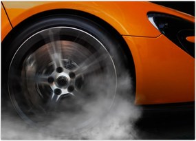 Tablou - Mașină sport portocalie (70x50 cm)