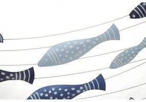 Decorațiune de perete din metal 96,5x61 cm Pesci – Mauro Ferretti