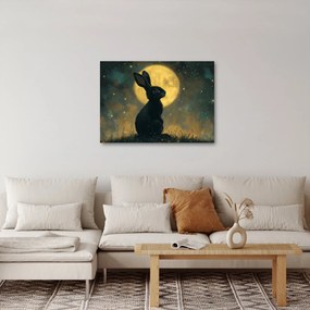 Tablou - Iepure cu lună (70x50 cm)
