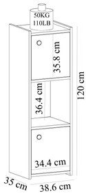 Dulap de baie Kesiki (alb) . 1092743