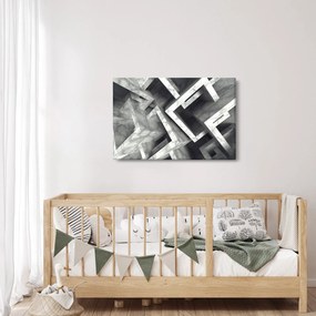 Tablou cu cuburi abstracte (90x60 cm)