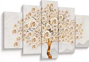 Tablou cu copac cu flori (150x105 cm)