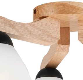 Lustră aplicată ADRIANO 3xE27/60W/230V stejar