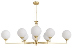 Lustra 8 brate moderna realizata manual Artu Glass