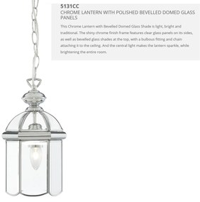 Pendul stil traditional Lanterns crom 5131CC SRT