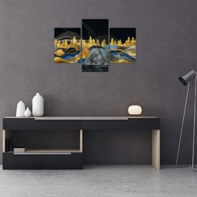 Tablou - Munții aurii (90x60 cm)