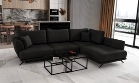 Coltar extensibil cu spatiu pentru depozitare, 276x191x90 cm, Larde R02, Eltap (Culoare: Alb - Softis 17)