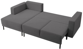 Colțar Rodriguez mini (S) (gri negru + negru). 1099550