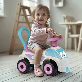 În jos Scooter masina, alb și roz