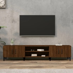 816271 vidaXL Comodă TV, stejar maro, 180x31,5x40 cm, lemn prelucrat