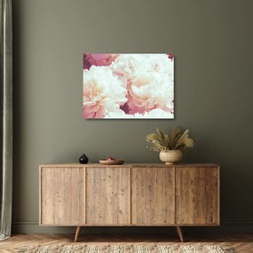 Tablou pe sticlă cu flori (70x50 cm)