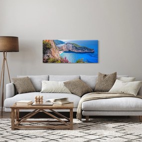 Tablou - Plaja Navagio, Grecia (120x50 cm)