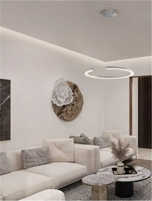 Lustra LED suspendata design circular ELMO