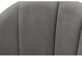 Sscaun de sufragerie BOVIO 86x48 cm gri/fag