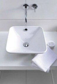 Lavoar baie pe blat, patrat Duravit Bacino 42x42 cm